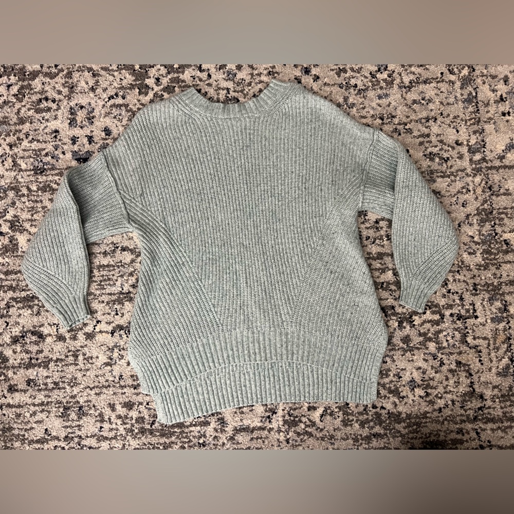 American Eagle Outfitters Knitted Crewneck Side Slit Comfy Cozy Lounge Sweater - Picture 3 of 8